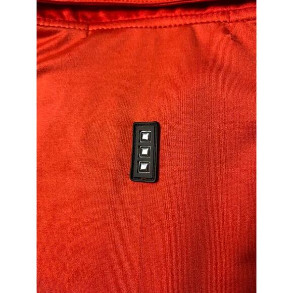 Jamie Sadock Performance Golf Polo Womens Large Quarter Zip Orange Black 92499 - Picture 5 of 8